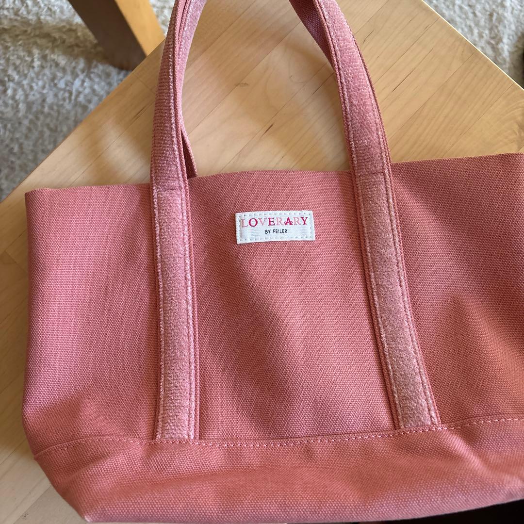 Y*M様 オールドテディガールワッペントートバッグピンクフェイラーラブラリーバイ