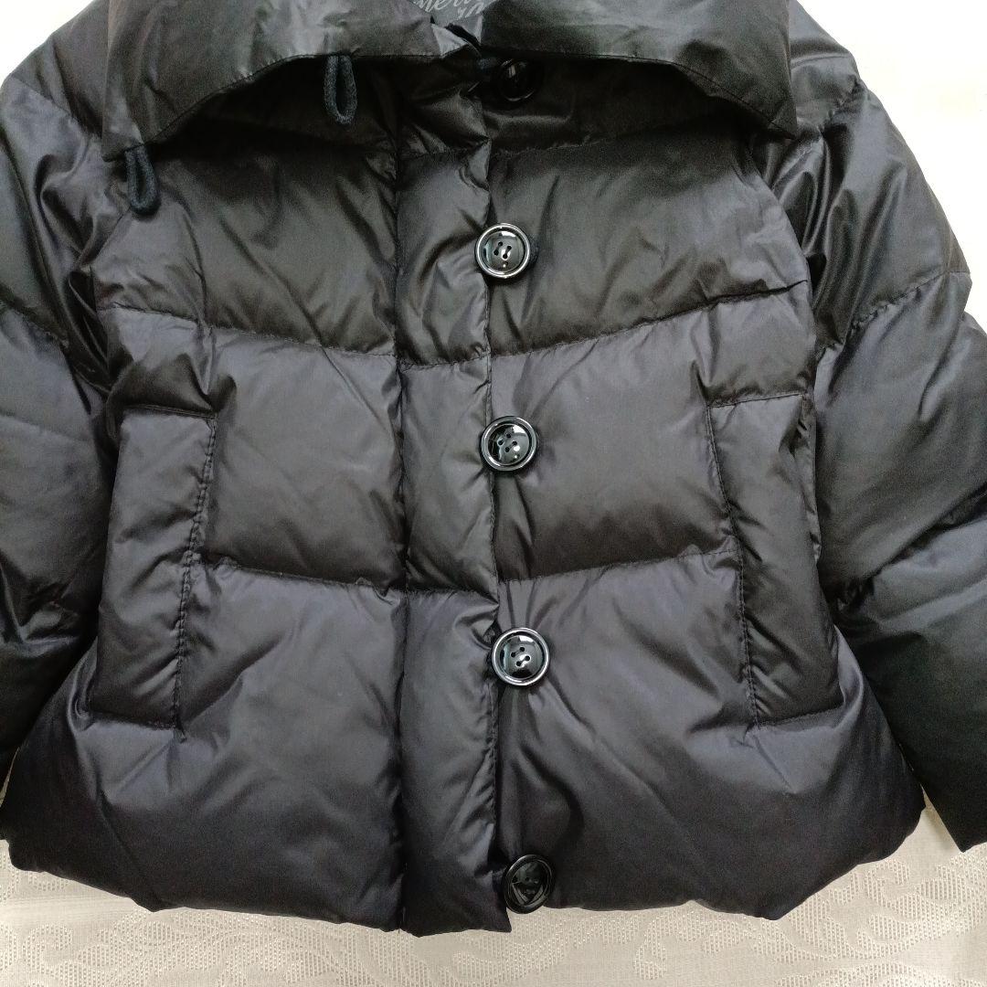 American ragcie黒ダウン ホワイトグース ダウンジャケット 女優襟