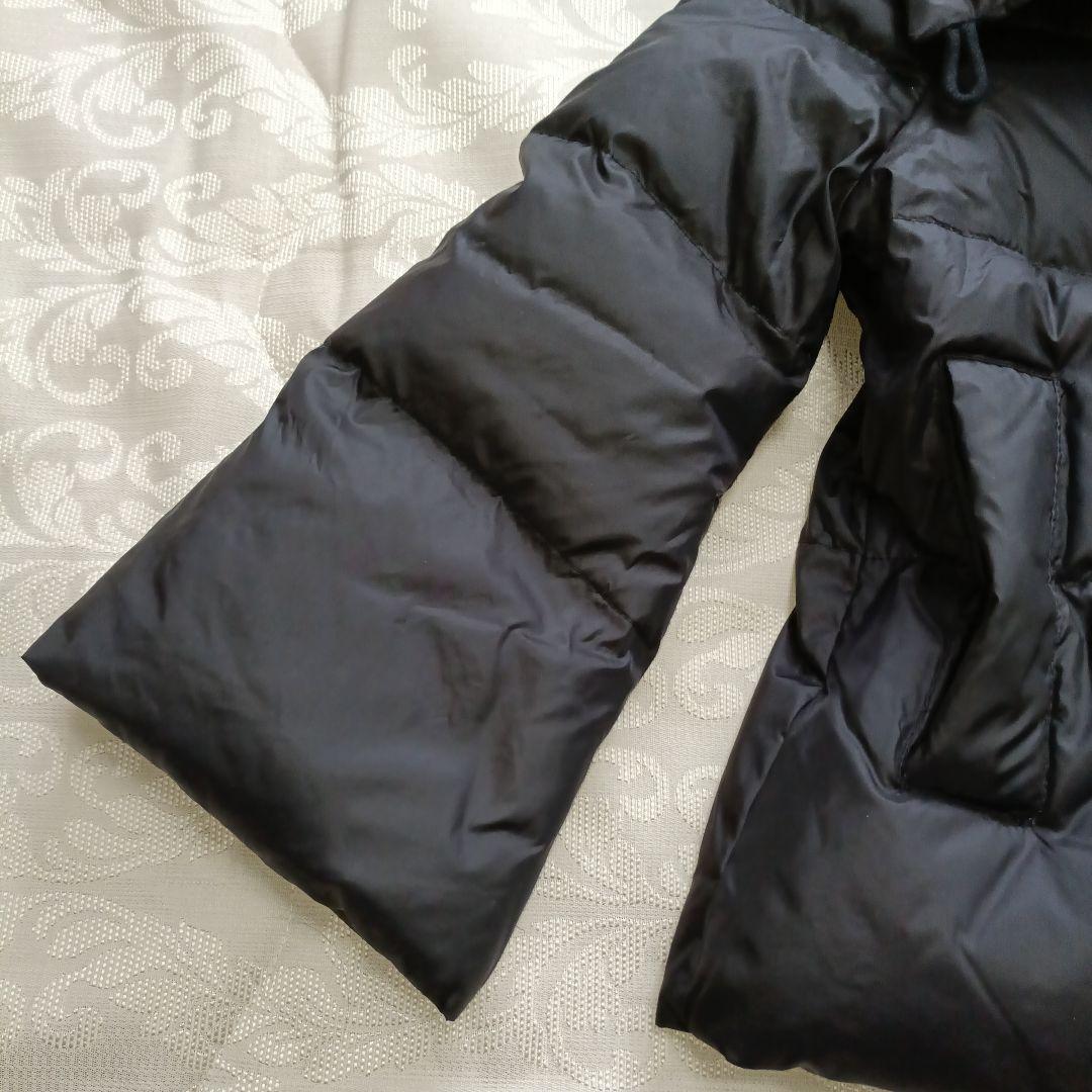 American ragcie黒ダウン ホワイトグース ダウンジャケット 女優襟