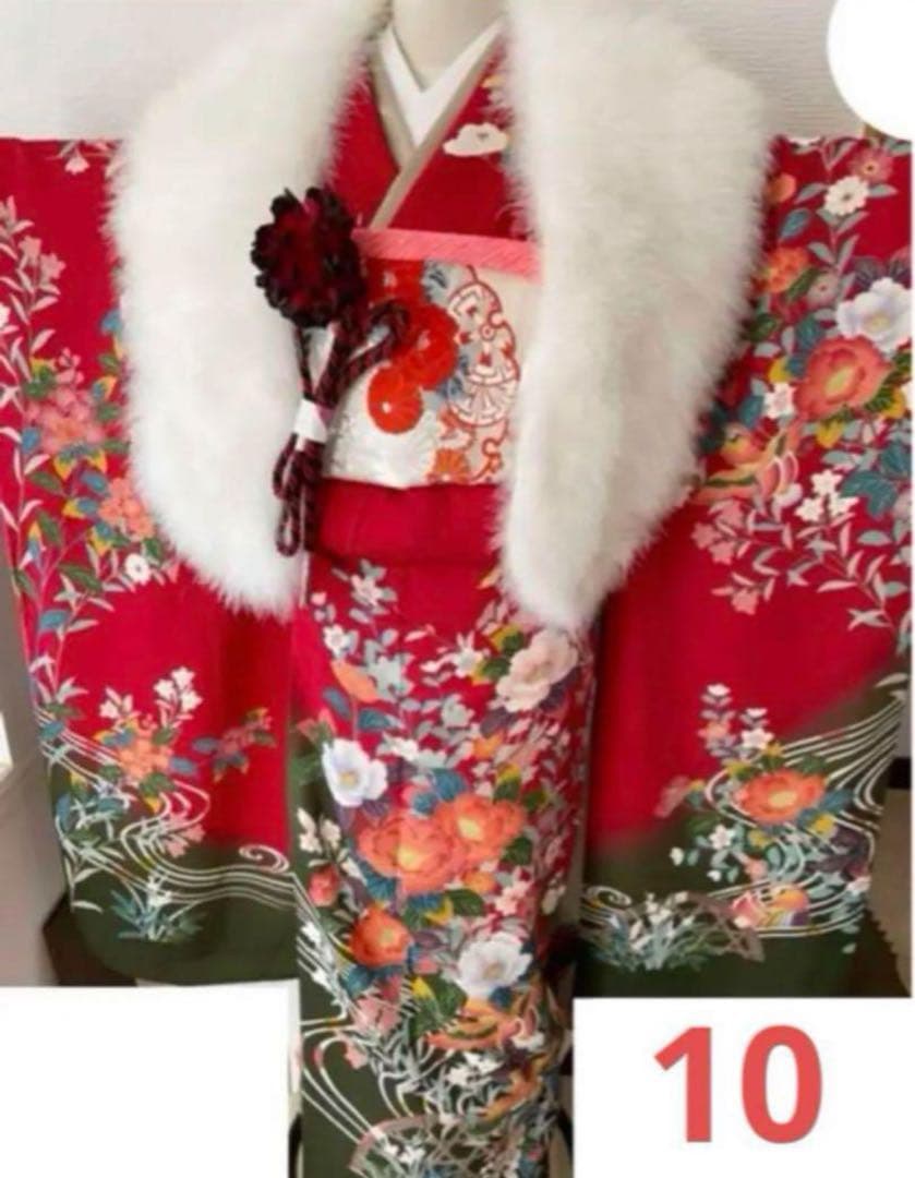 10 成人式　振袖　ふりそで　着物　振り袖フルセット　着付けセット　帯　長襦袢