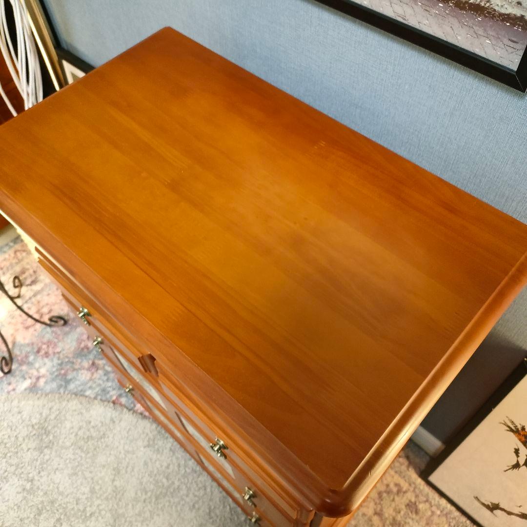 ヴィンテージ バレンシア スパニッシュタイル チェスト 北欧カントリー 収納