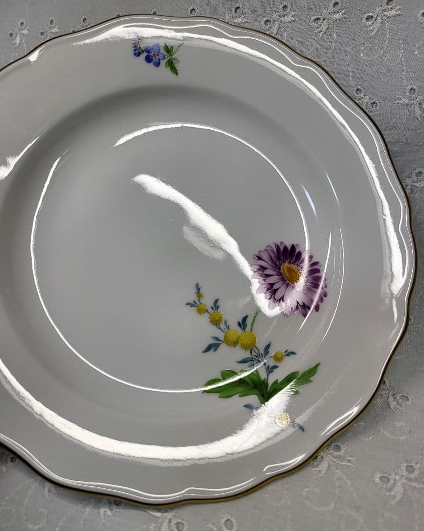 未使用✨マイセン ベーシックフラワー 2つの花 プレート➄デザート 20 皿