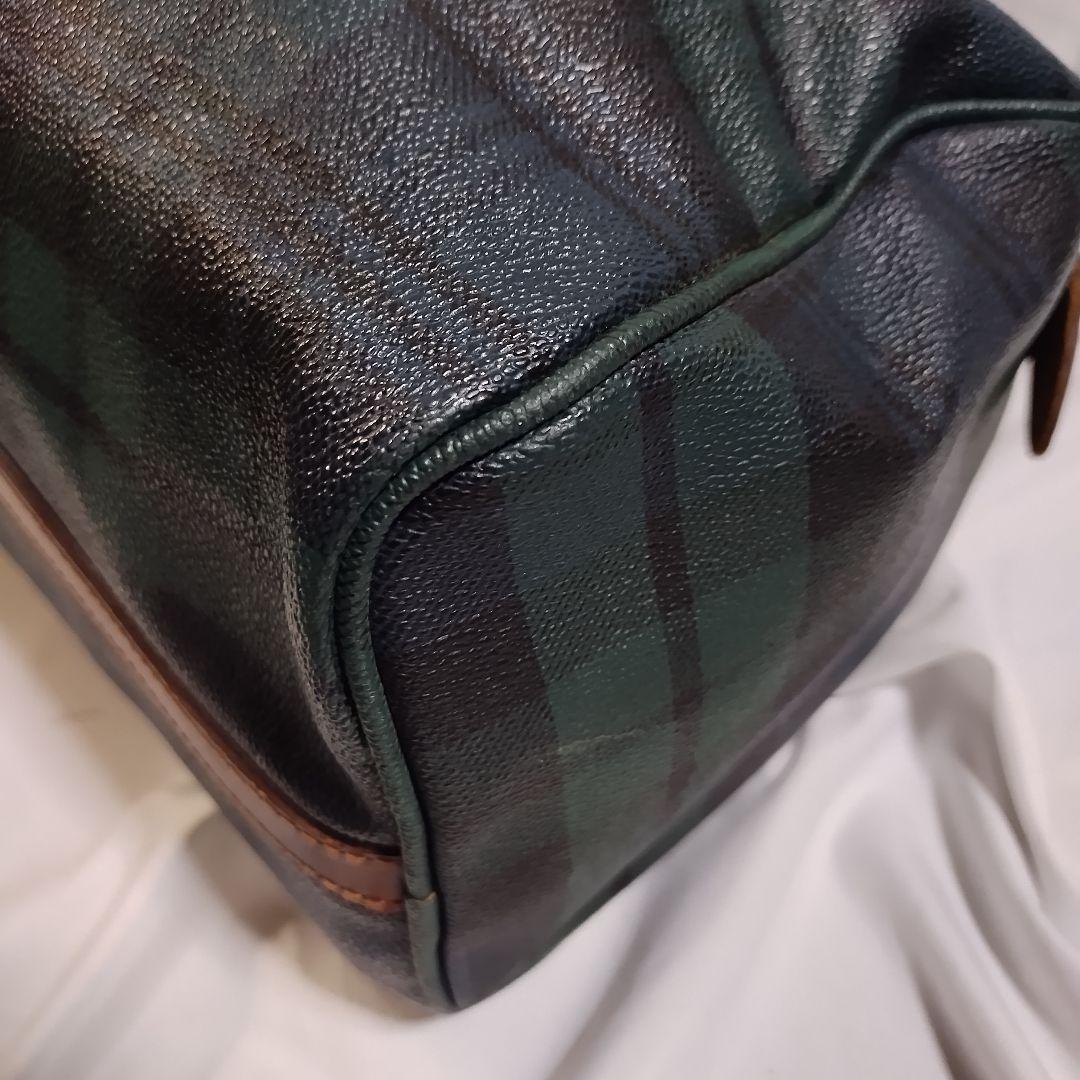 ラルフローレン　チェック柄ボストンバッグ　ハンドバッグ　RALPH LAUREN