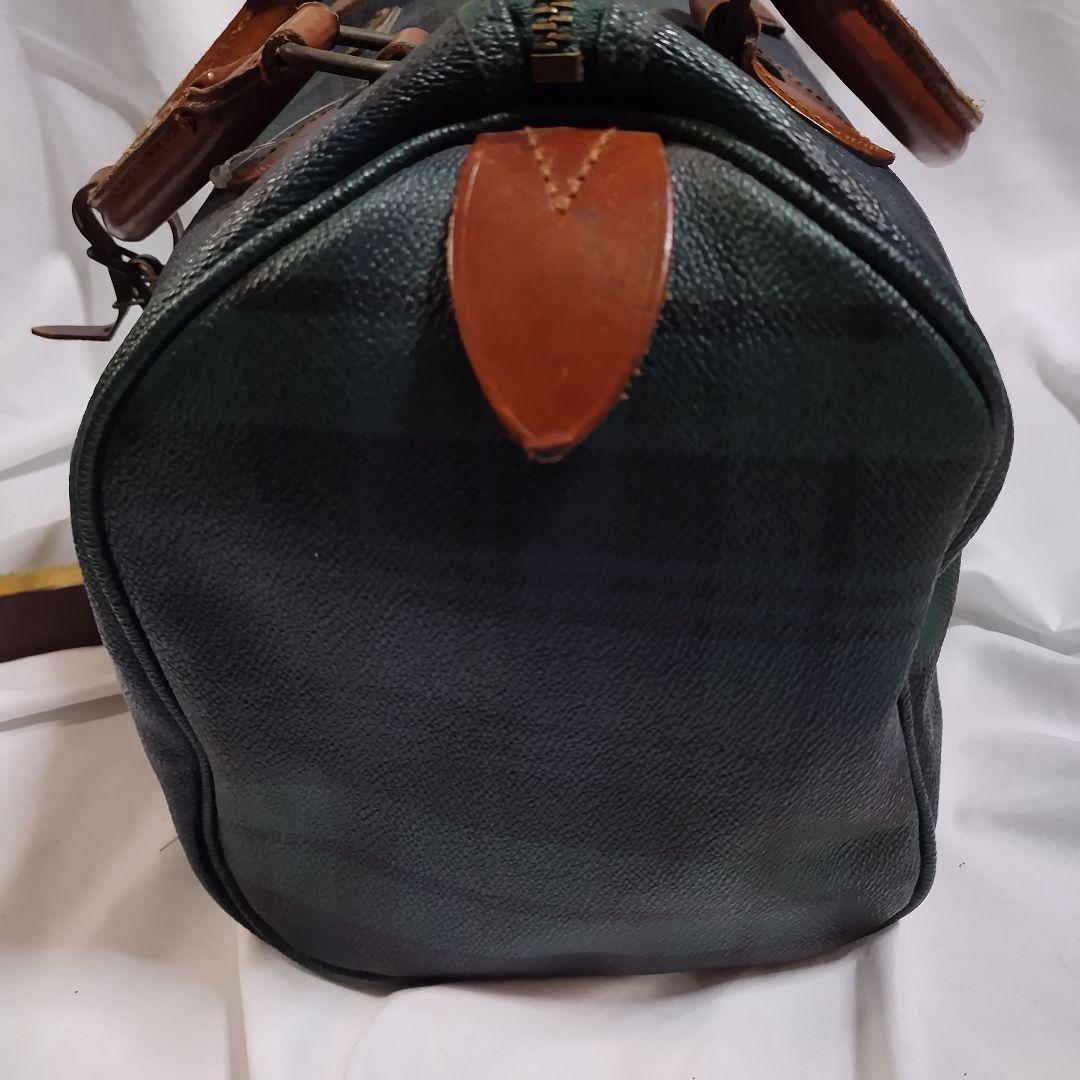 ラルフローレン　チェック柄ボストンバッグ　ハンドバッグ　RALPH LAUREN