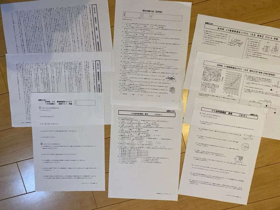 能開センター小5公開模試1年分季節講習会テスト最難関チャレンジ盆特訓おまけつき