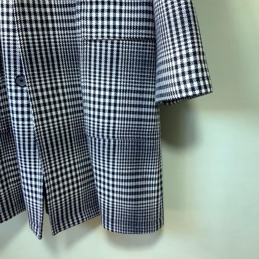 極美品 TAGLIATORE タリアトーレ バルカラーコート46 グレンチェック