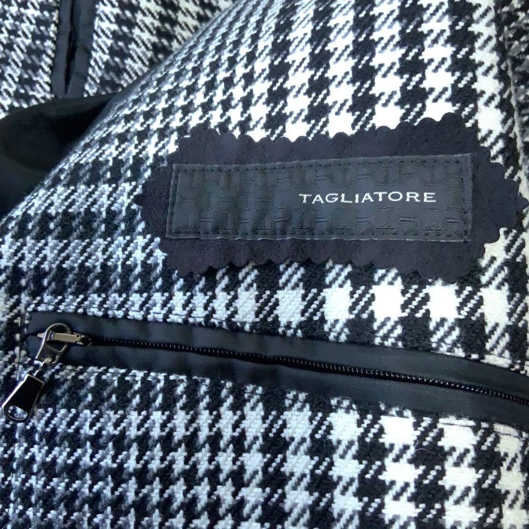 極美品 TAGLIATORE タリアトーレ バルカラーコート46 グレンチェック