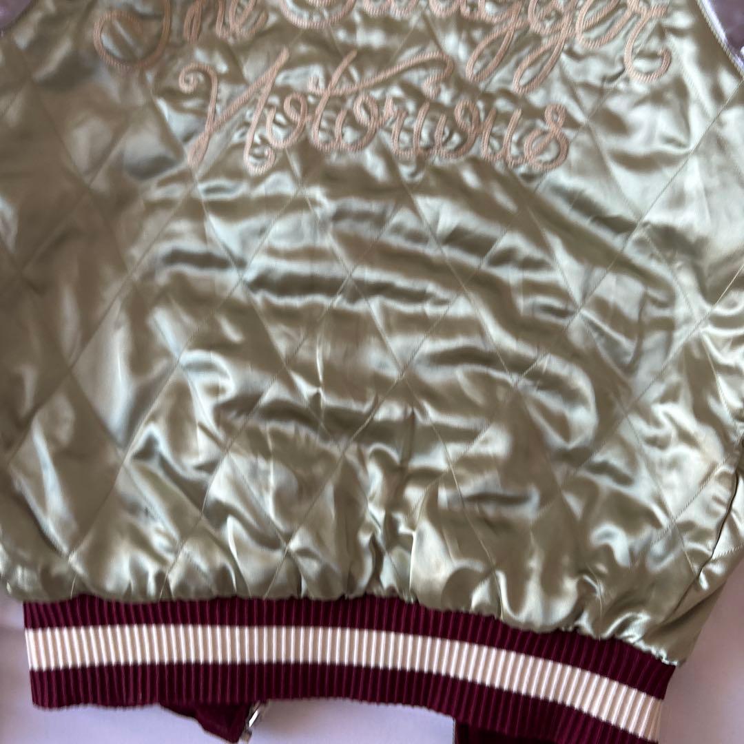 SWAGGER スワッガー サテン 別珍 ベロア リバーシブル スカジャン 刺繍