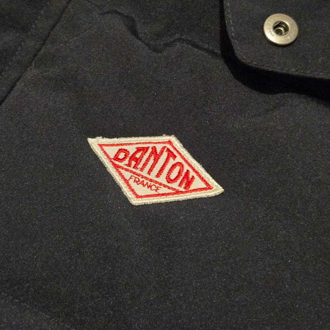 【極美品】DANTON ダントン ダウンベスト フード付き ネイビー 40 Ｌ