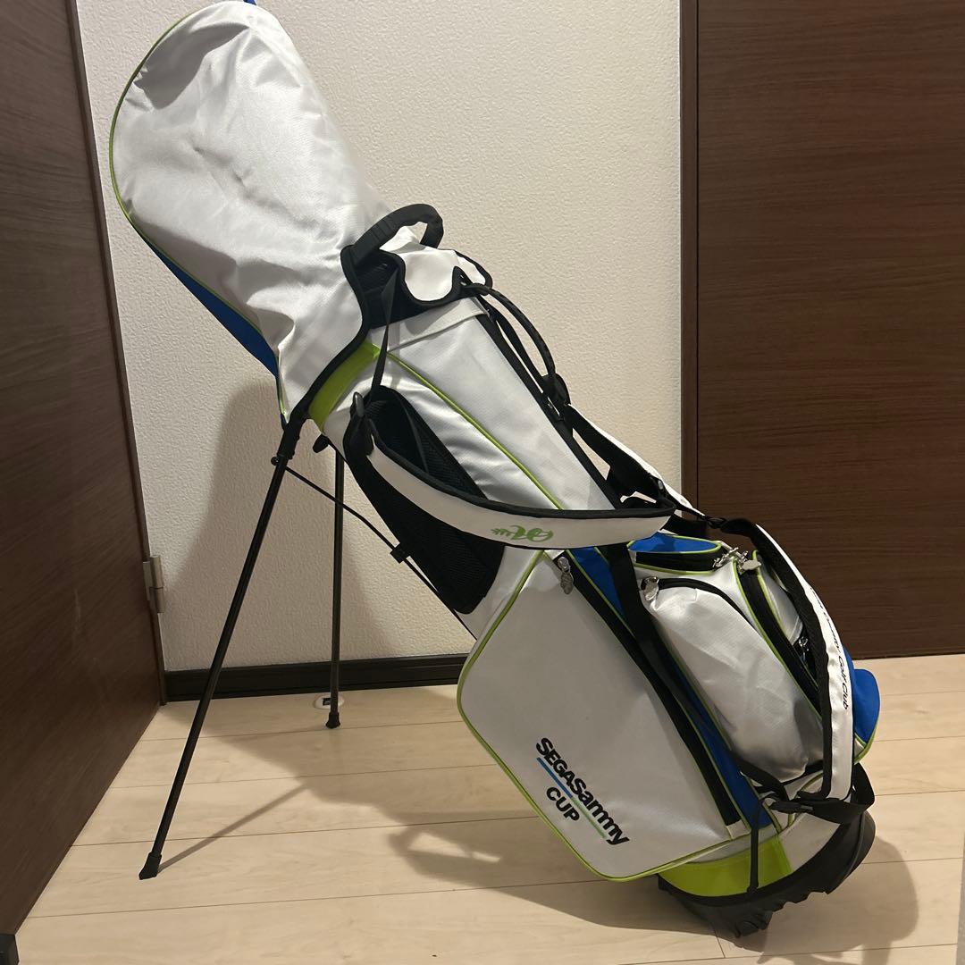 スタンドゴルフバッグ ブルーとホワイト