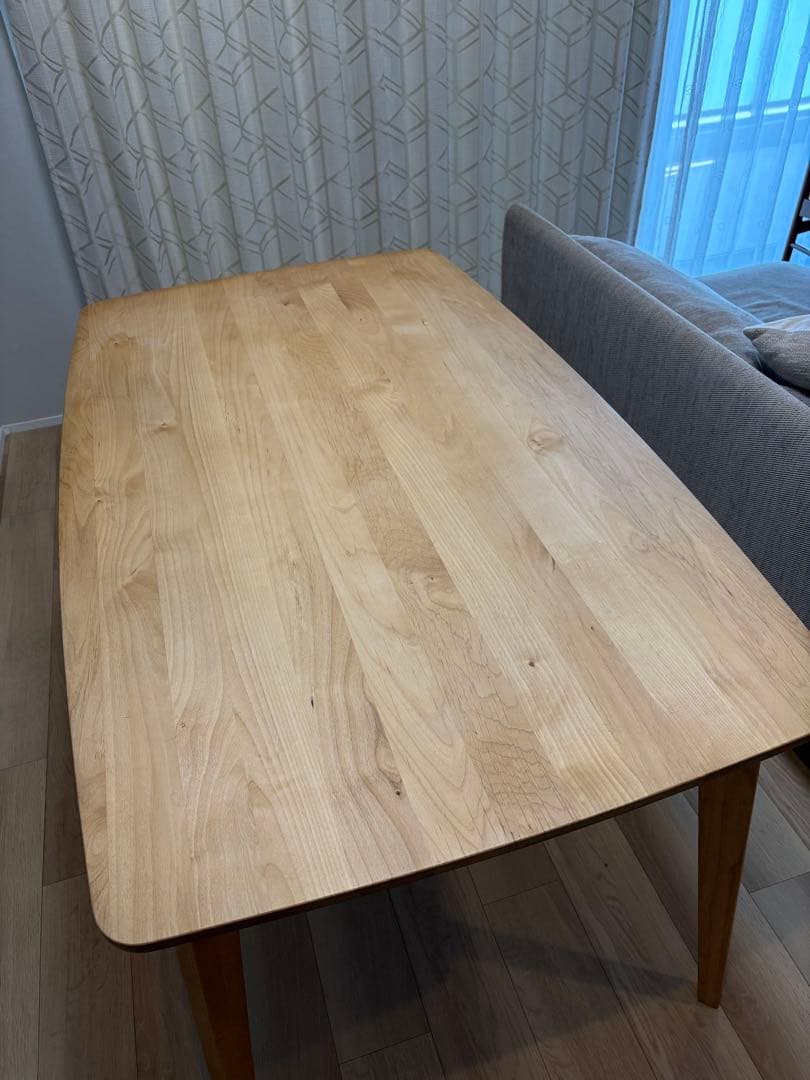 木製長方形ダイニングテーブル