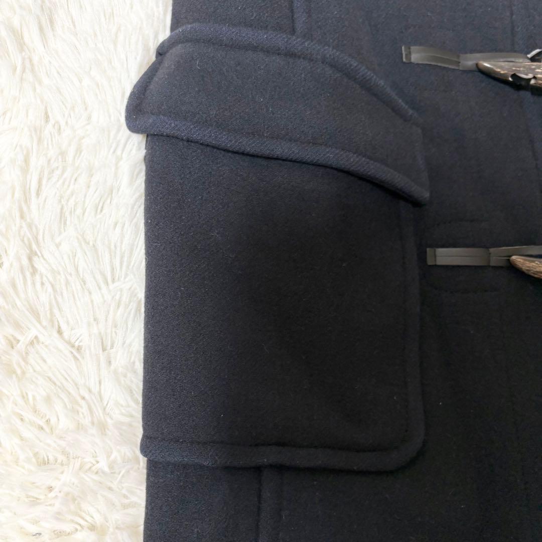 マッキントッシュフィロソフィー ハウスチェック裏地 ロングダッフルコートネイビー