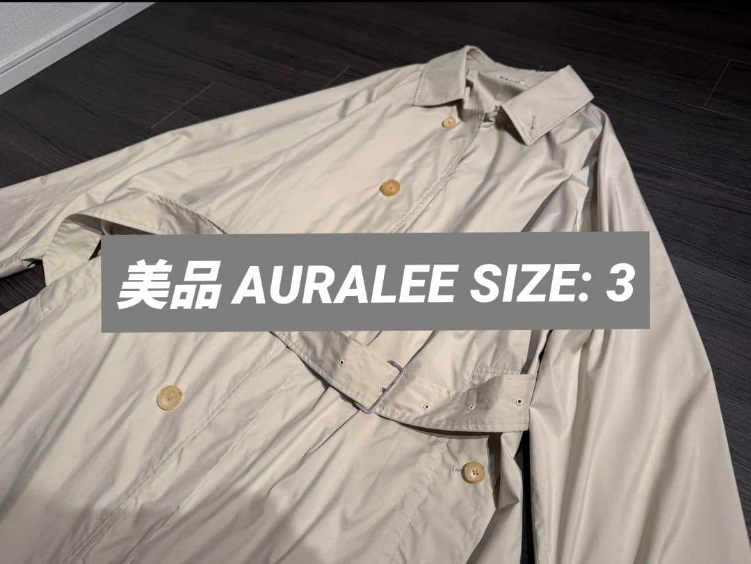 ジャケット・アウター AURALEE SUPER LIGHT SOUTIEN COLLAR COAT