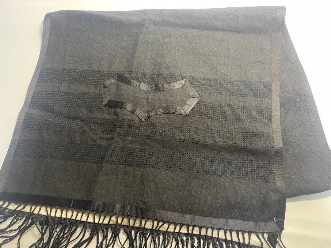 Number (n)ine 大判ストール　シルク　マフラー　ナンバーナイン　黒