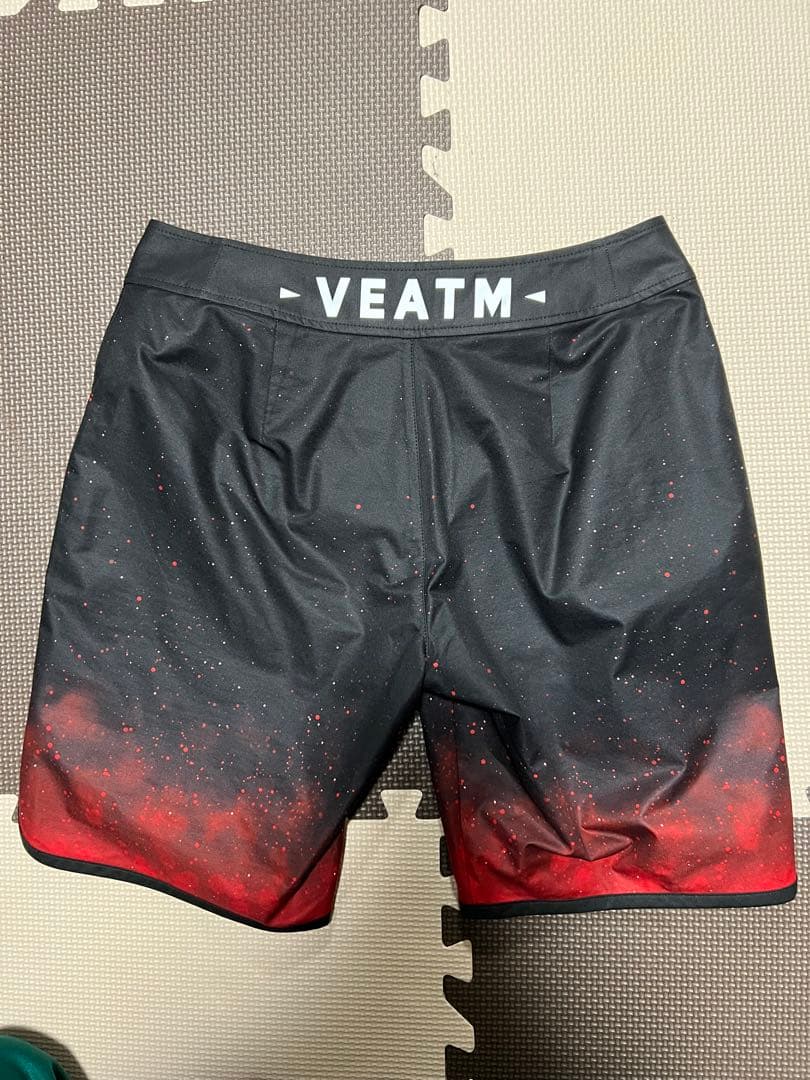 X-VEATM サーフパンツ水着 Mサイズ ブラック レッド