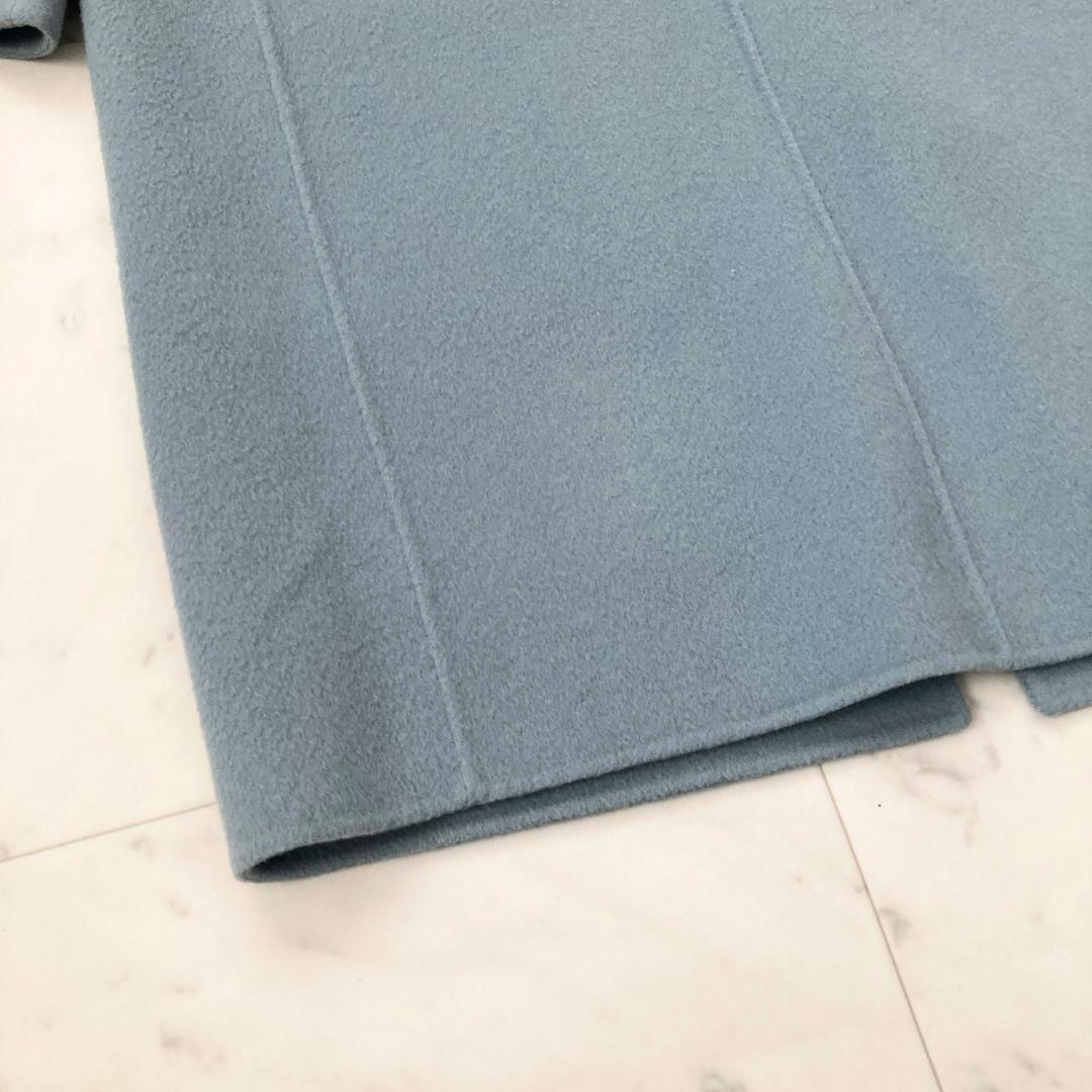 セオリー　ウールカシミヤリバーチェスターコート　S ブルー