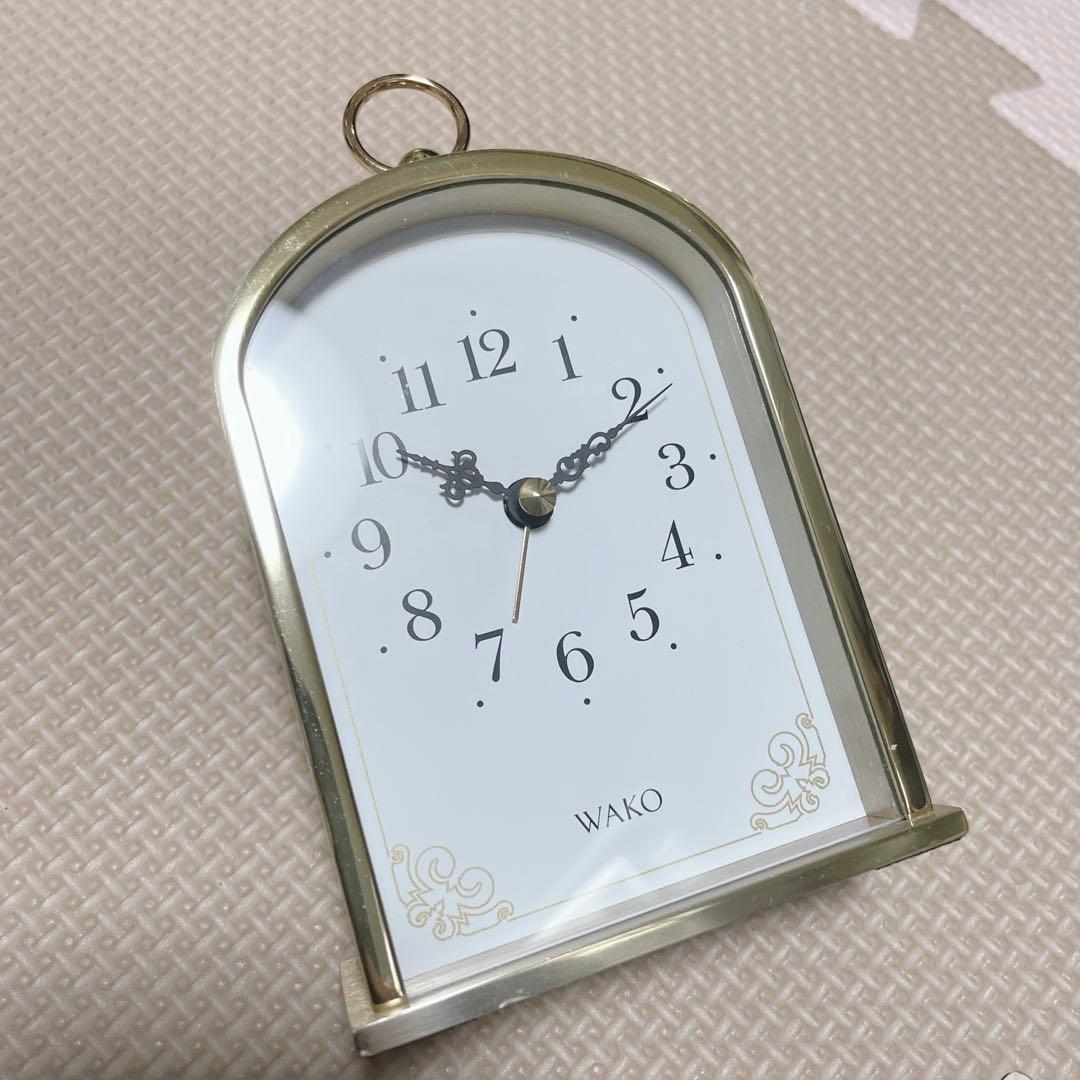 銀座和光　置き時計　ゴールド