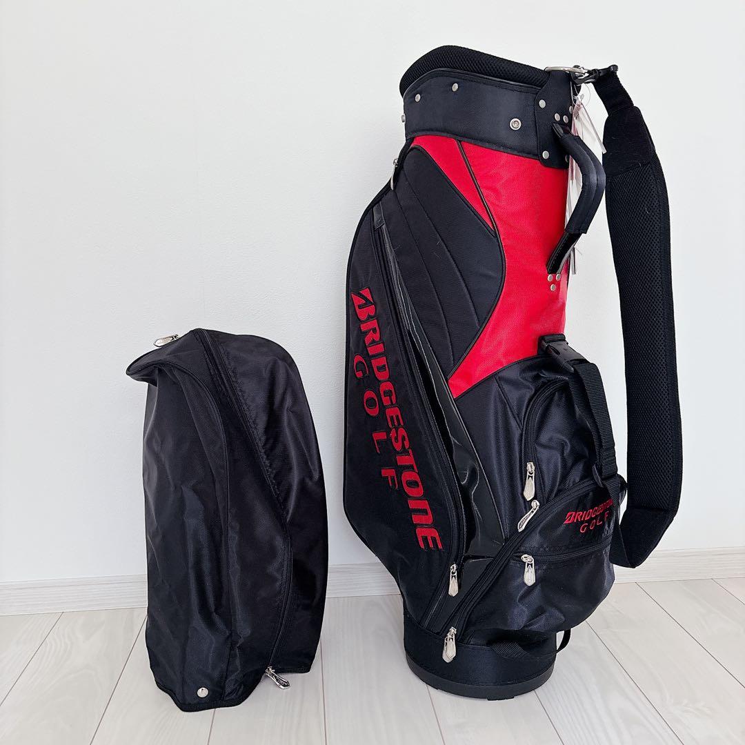 【新品未使用タグ付き】ブリヂストン キャディバッグ ブラック ゴルフバッグ