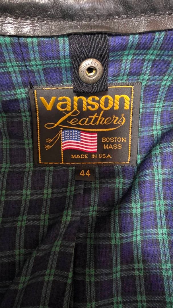 vanson コメット　シングルライダースジャケット