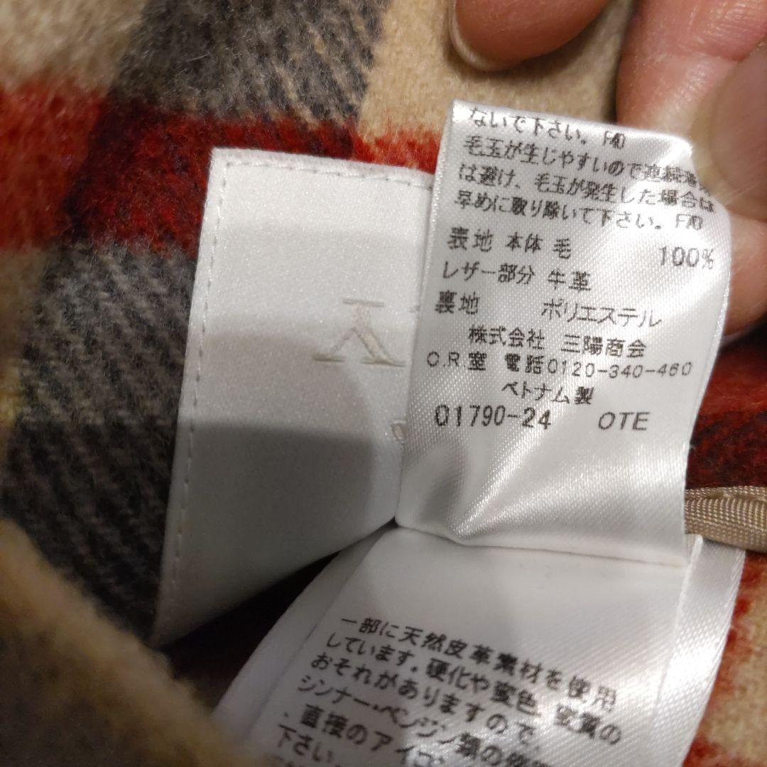 バーバリー　チルドレン　ダッフル　コート　12Y　152cm　受験　薄茶　美品