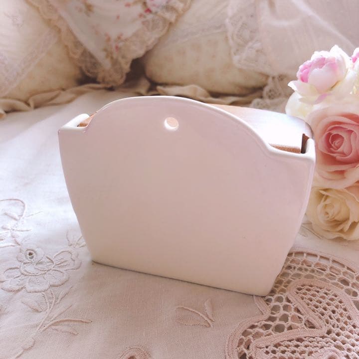 お値下げ♡イマン♡ローズバスケット陶器アルメット缶マニー薔薇フレンチカントリー