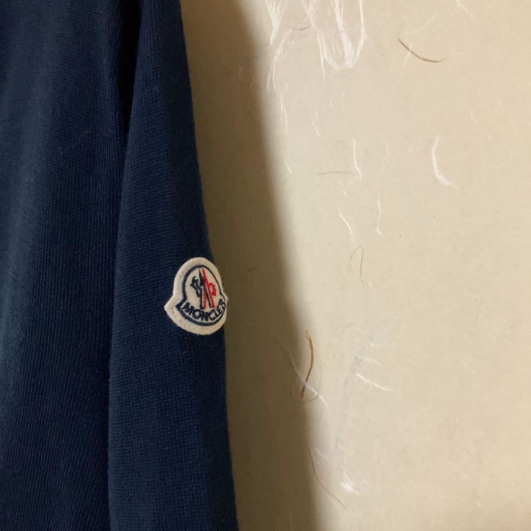 MONCLER ネイビー カーディガン　メンズ　Lサイズ