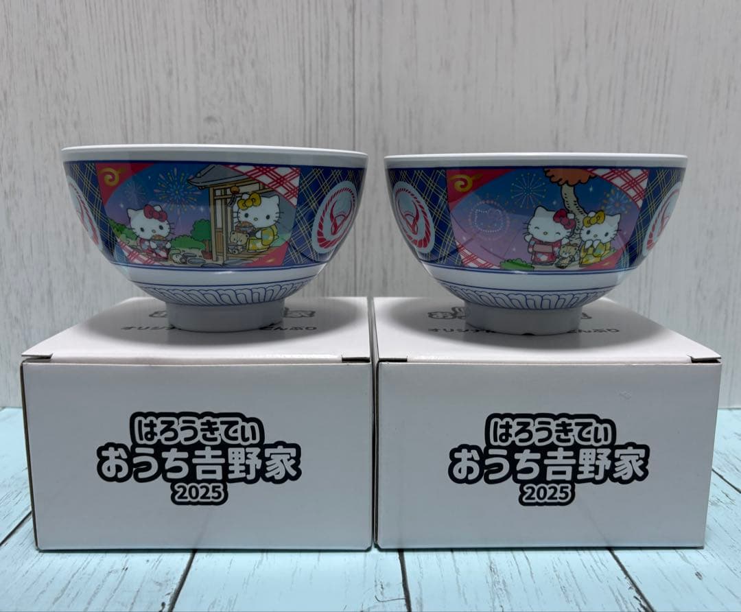 【新品】はろうきてぃ おうちで吉野家2025 メラミンどんぶり