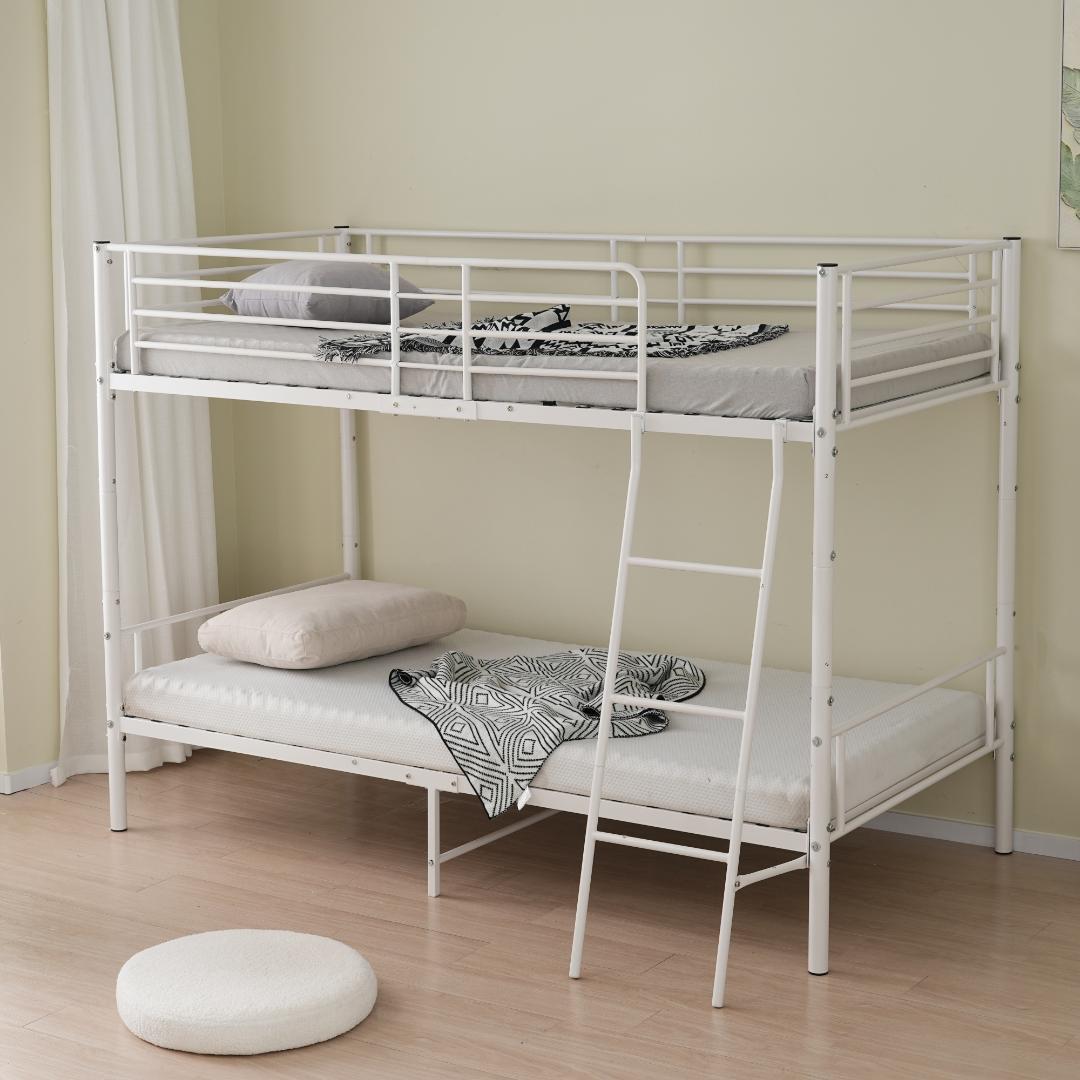 先行予約販売中！二段ベッド　ロフトベッド（S）社員寮 学生寮 WHITE