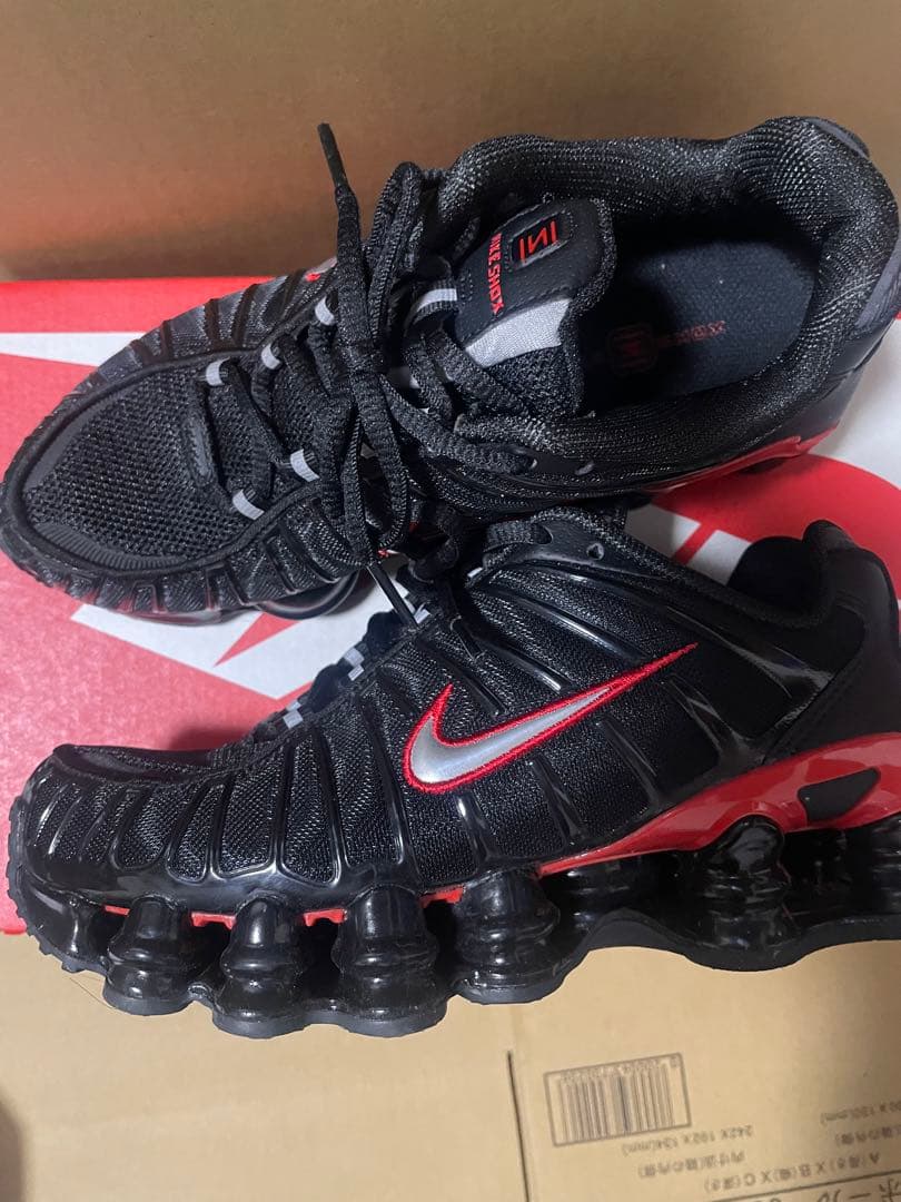 NIKE SHOX TL BLACK RED ナイキ ショックス 23cm
