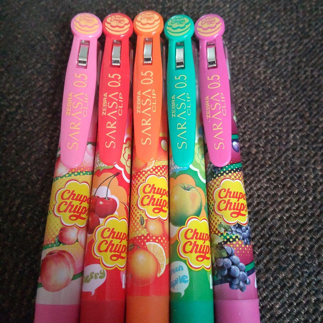 新品・未使用 ゼブラ サラサクリップ 香りつき チュッパチャプス 5本セット