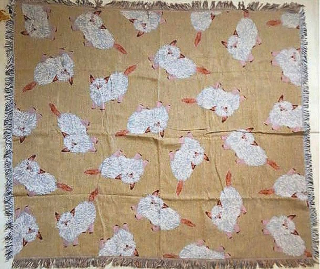 松尾ミユキ　スローケット　ラグ　153×130cm　chad　猫　ねこ　ネコ