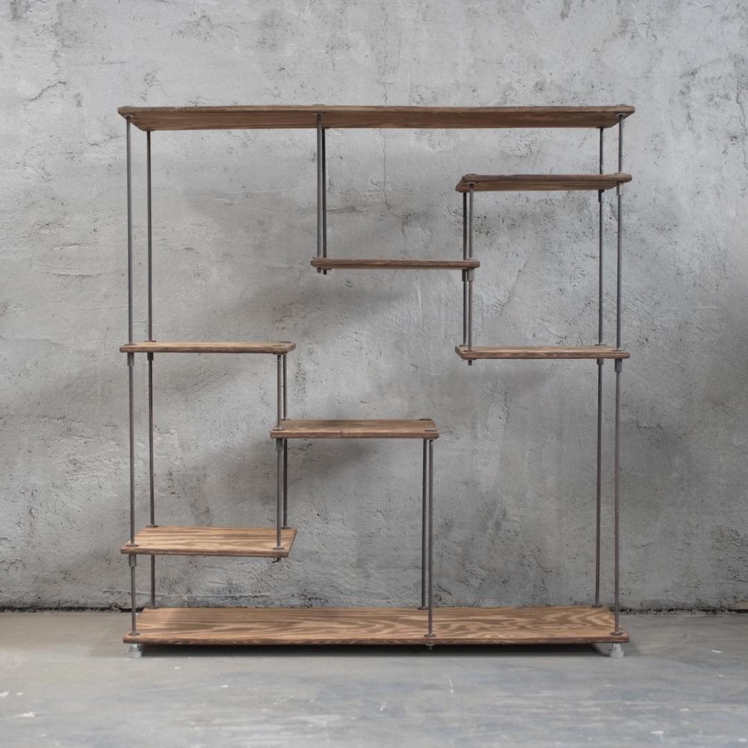 【SALE】アイアン　シェルフ　ディスプレイ棚　シューズラック　玄関　収納棚