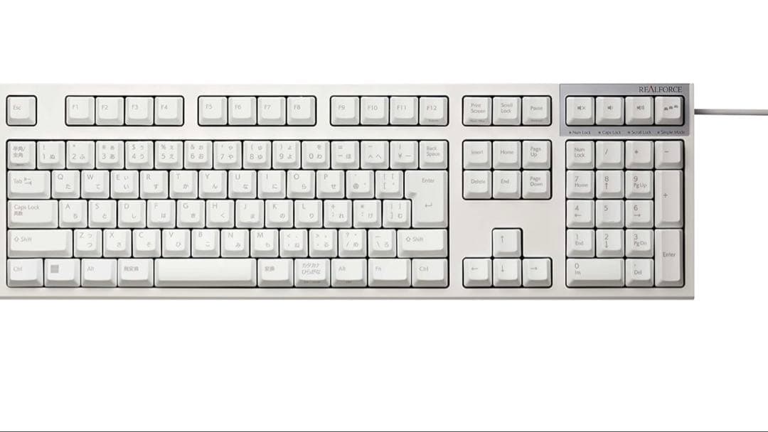 REALFORCE R3S 有線 日本語配列 ホワイト R3SA41（箱あり）