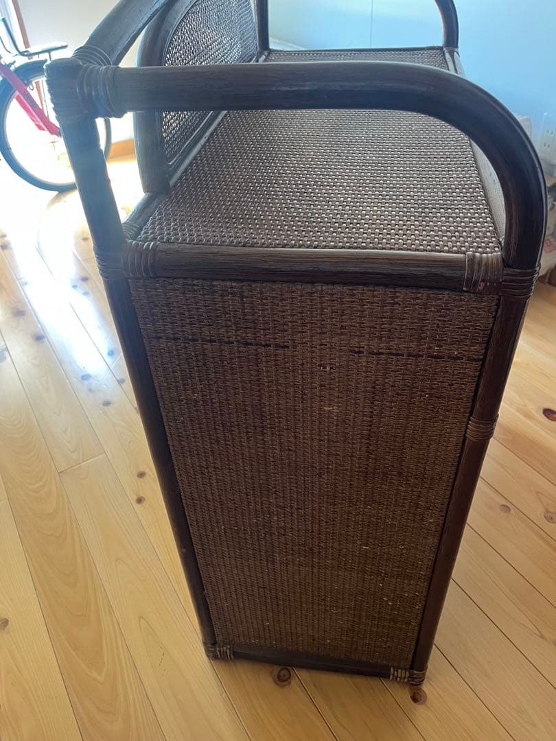 ラタンチェストアンティーク レトロ 昭和レトロ 収納 引き出し 箪笥