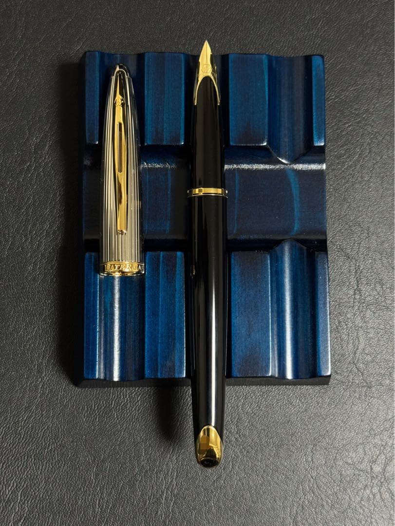 ウォーターマン カレン・デラックス ブラック&シルバーGT 万年筆 F(細字)