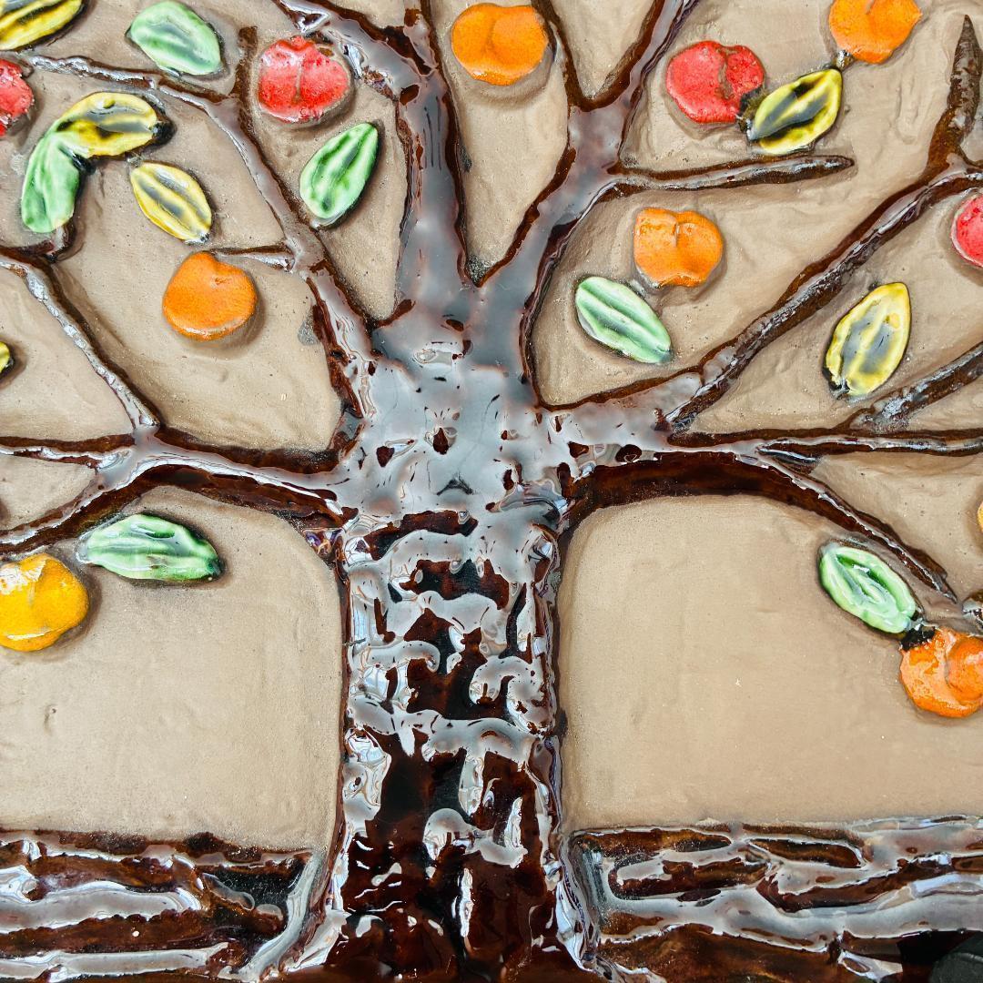 87 Jie Gantofta りんごの木 陶板