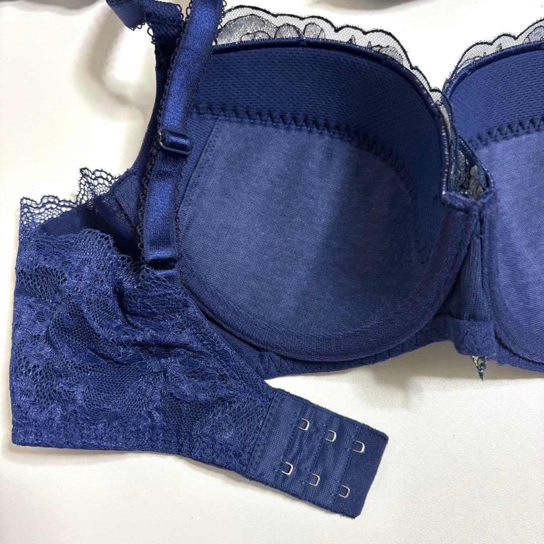 D80L トリンプ プレミアム 寄せアゲハ 花と油絵 ブラ＆ショーツ M019