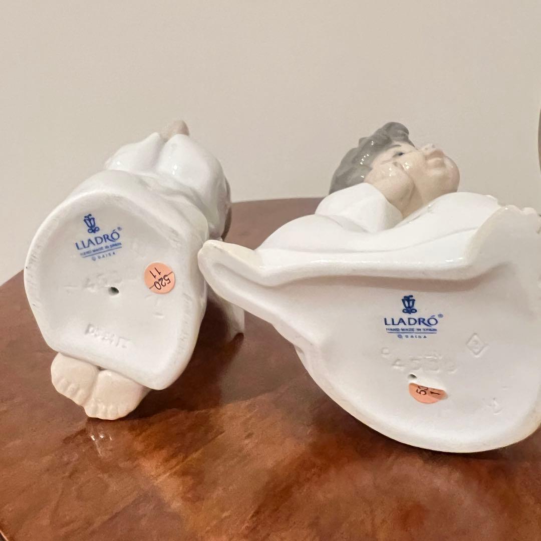 美品！！メルカリ最安値！リヤドロの磁器人形「可愛いお祈り」と「夢見る天使」