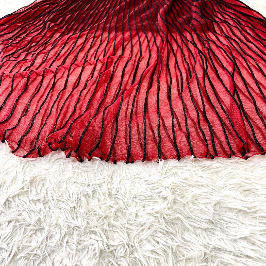 BALENCIAGA バレンシアガ ロゴプリント チュールロングスカート