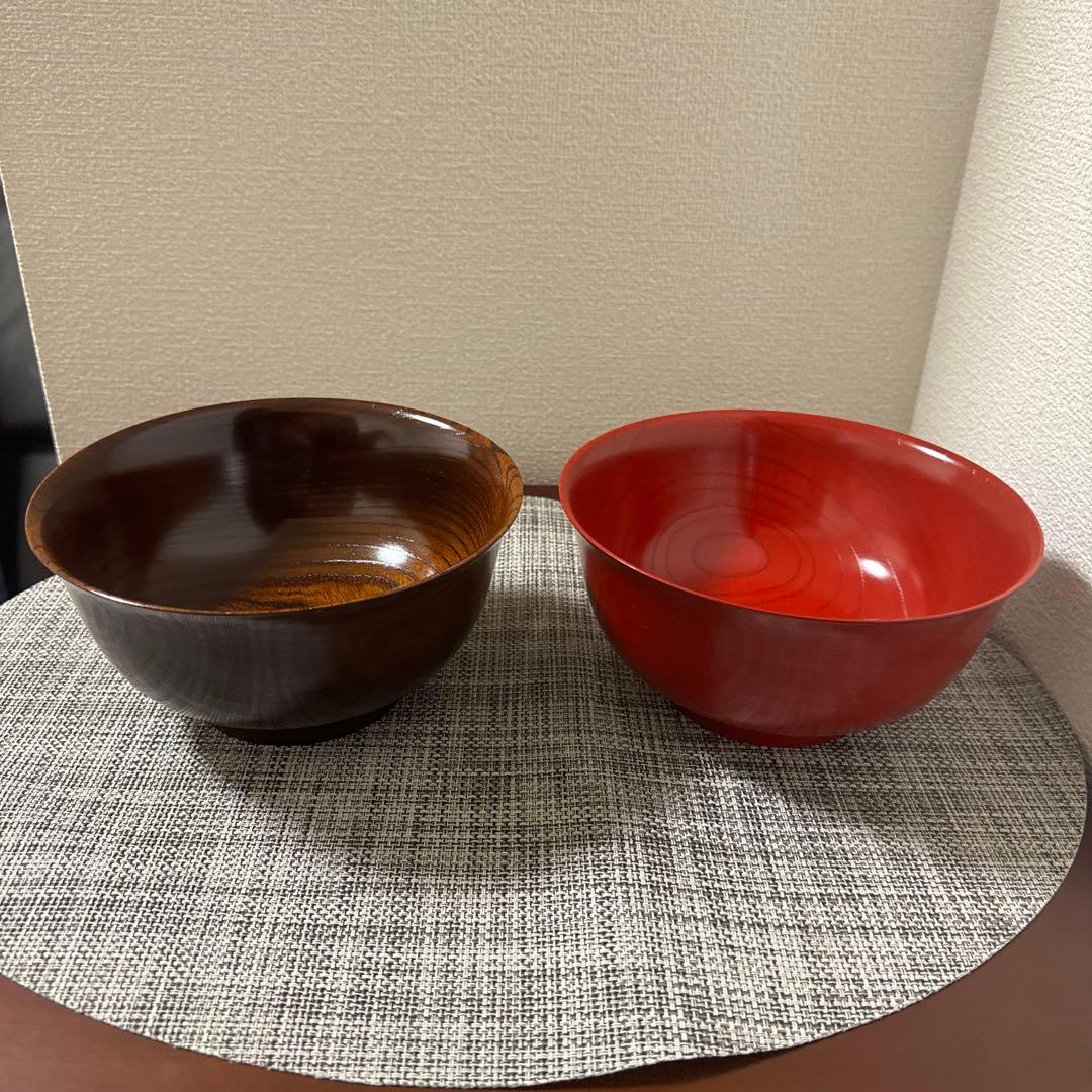 ヤマダイ大蔵　丼鉢2点セット　木の器