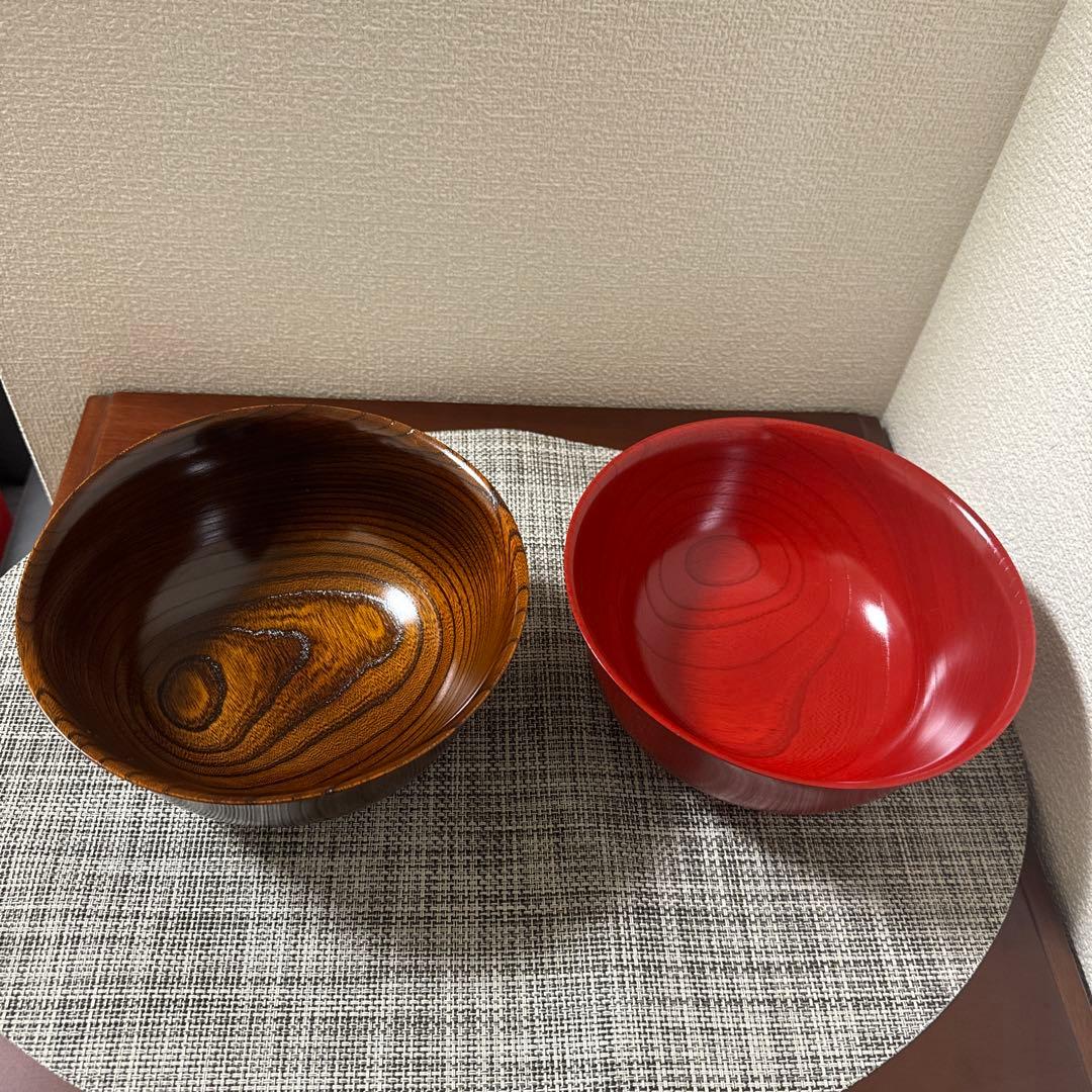 ヤマダイ大蔵　丼鉢2点セット　木の器