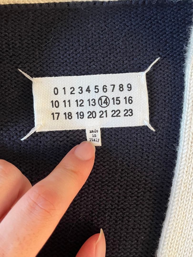 s*a様 Maison Margiela スクール カーディガン Sサイズ ネイ