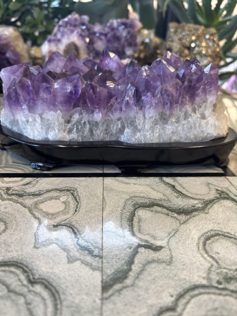 アメジスト　ストーン　鉱石　希少　置物　インテリア 4