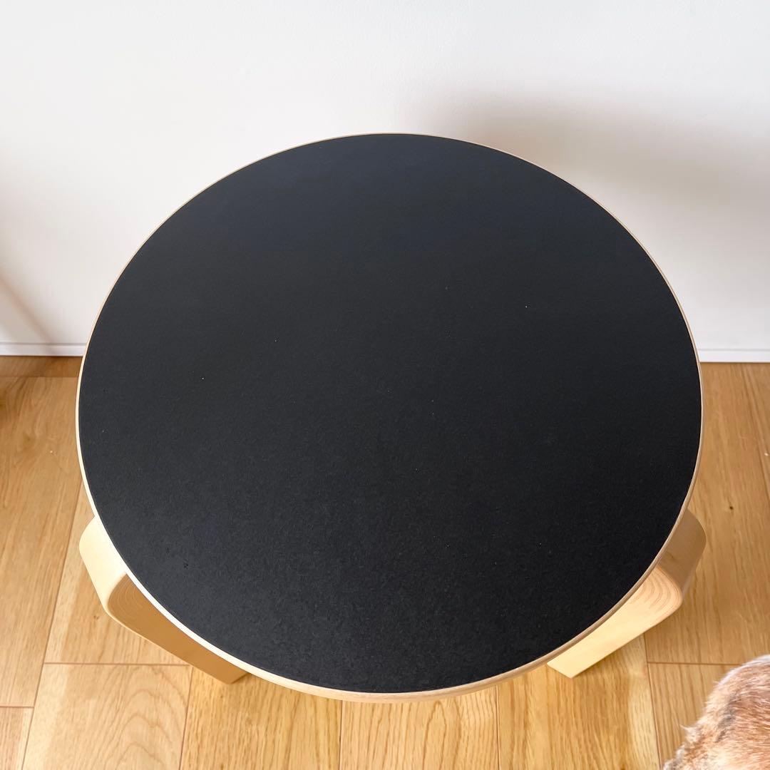 アルテック スツール60 リノリウムブラック 専用クッションパッド付き