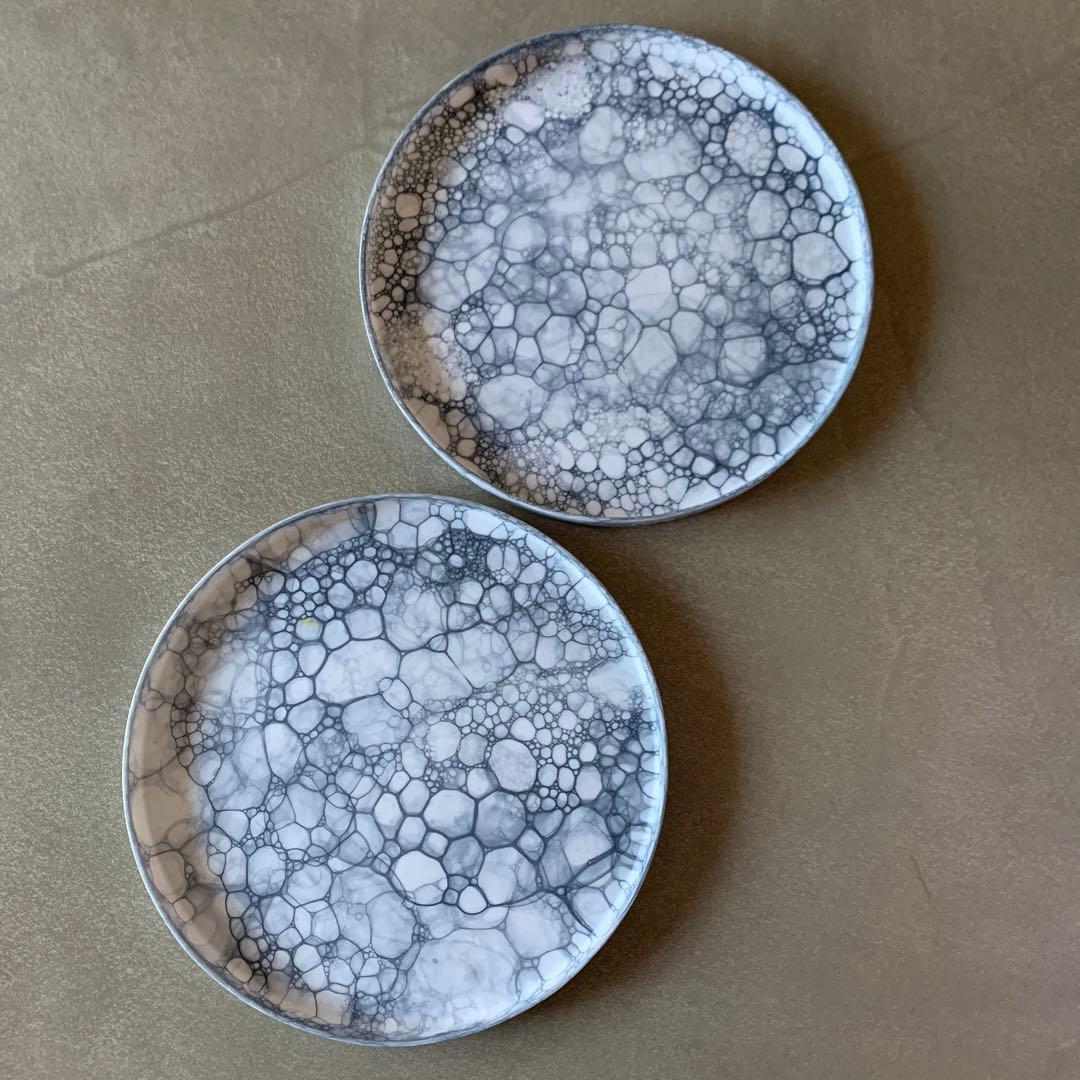 【美品】やま平窯　平皿　22cm 大皿　エッグシェル　有田焼