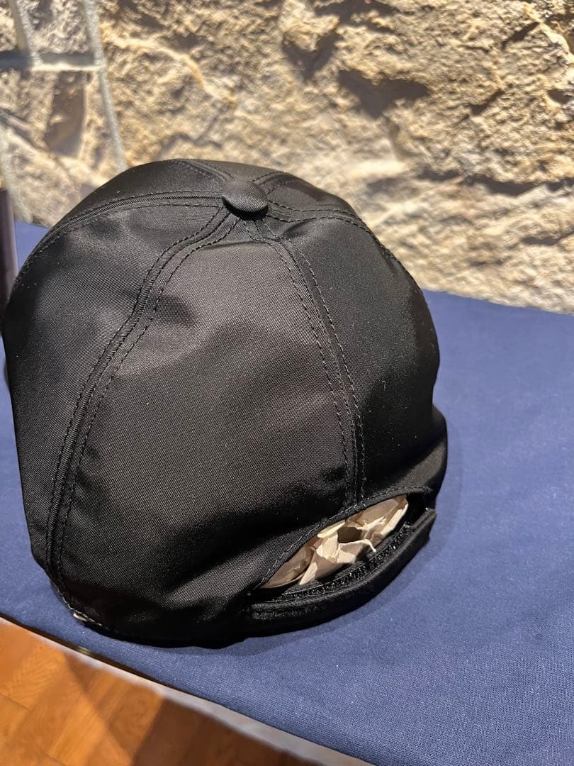 極美品PRADA ナイロンベースボールキャップ　ブラック　M