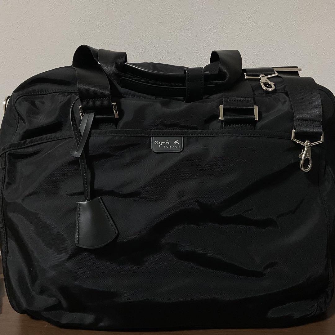 ☆開店セール☆ 新品未使用 美品 アニエスベー クロシェット付 ボストンバッグ