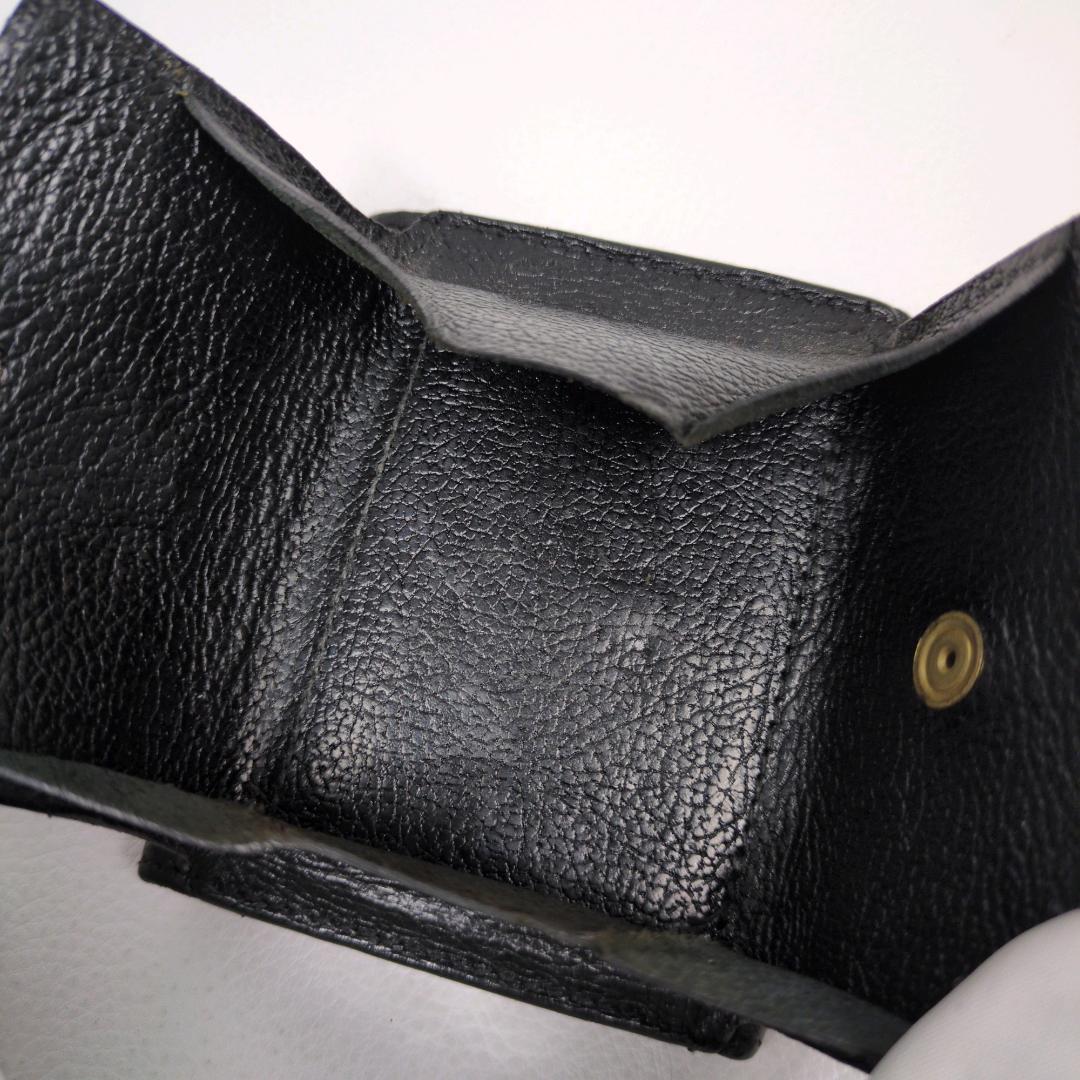 イルビゾンテ トリフォルド 三つ折り 財布 コンパクト ブラック シボ