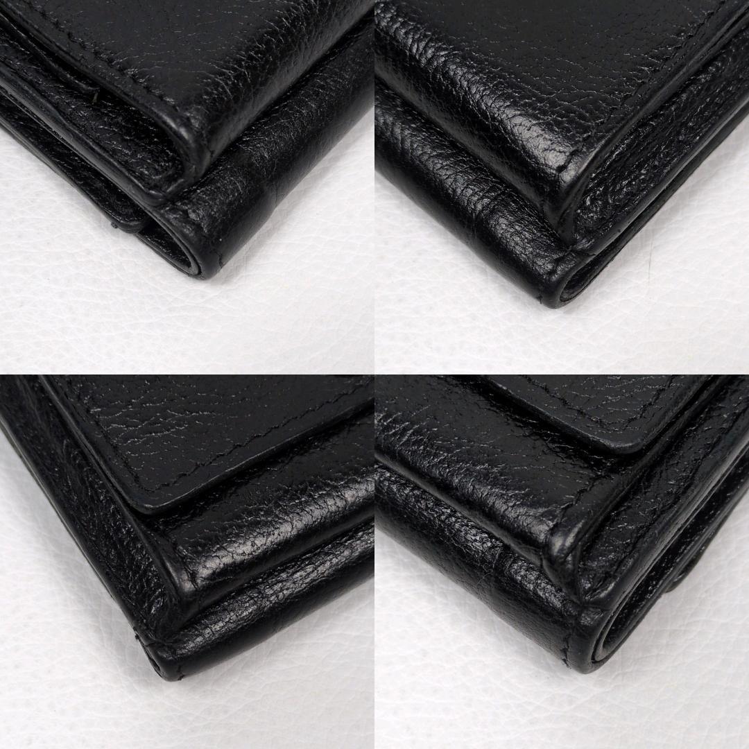 イルビゾンテ トリフォルド 三つ折り 財布 コンパクト ブラック シボ