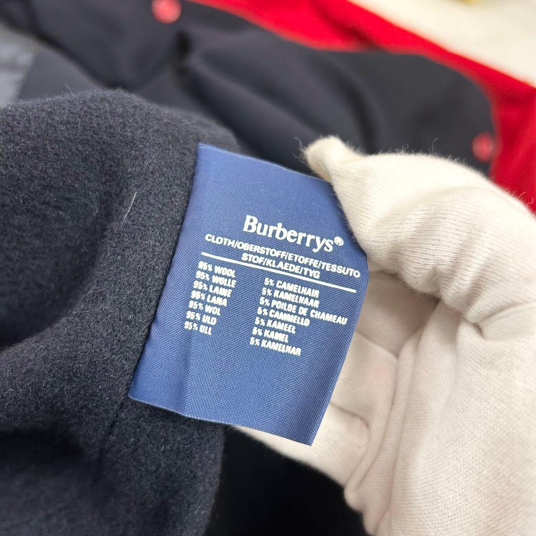 美品 バーバリー マキシ丈 ダブル トレンチコート ライナー ベルト 赤 L